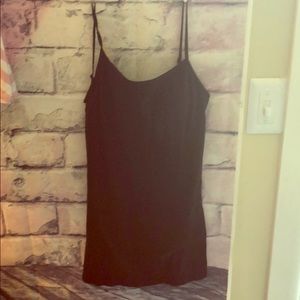 Black built in bra tank top